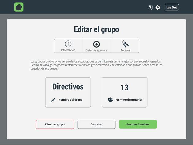 iomando Dashboard group CRUD