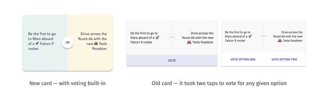 Old poll card vs. new poll card